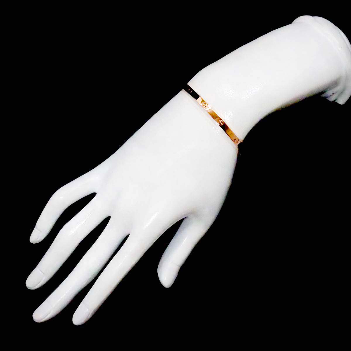 Love Bracelet Bangle SM 18K Pink Gold 750 Size15