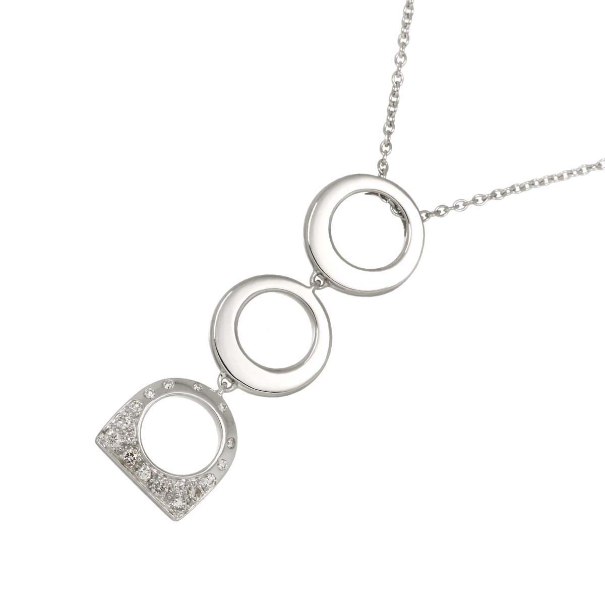 Success Diamond Necklace 18K WG 750