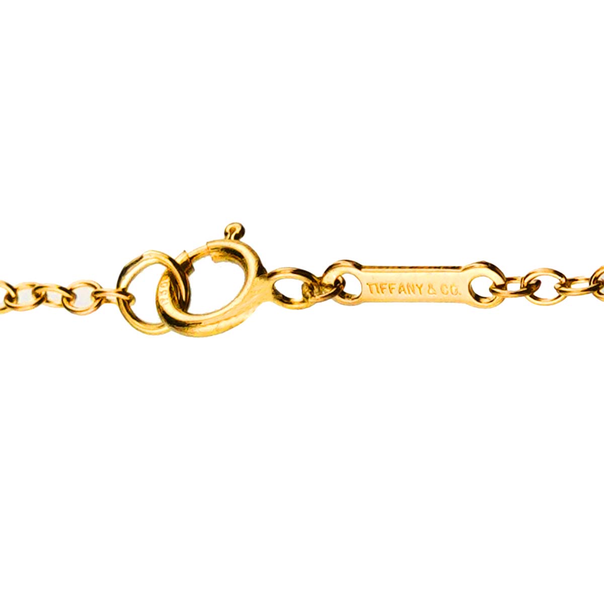 Apple motif Large Long Necklace 18K Yellow Gold 750