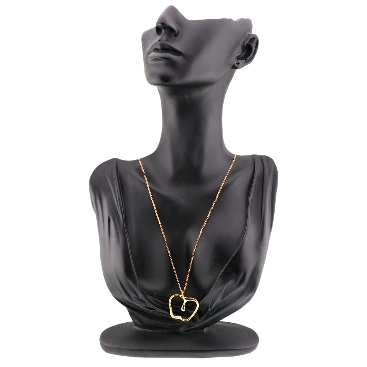 Apple motif Large Long Necklace 18K Yellow Gold 750