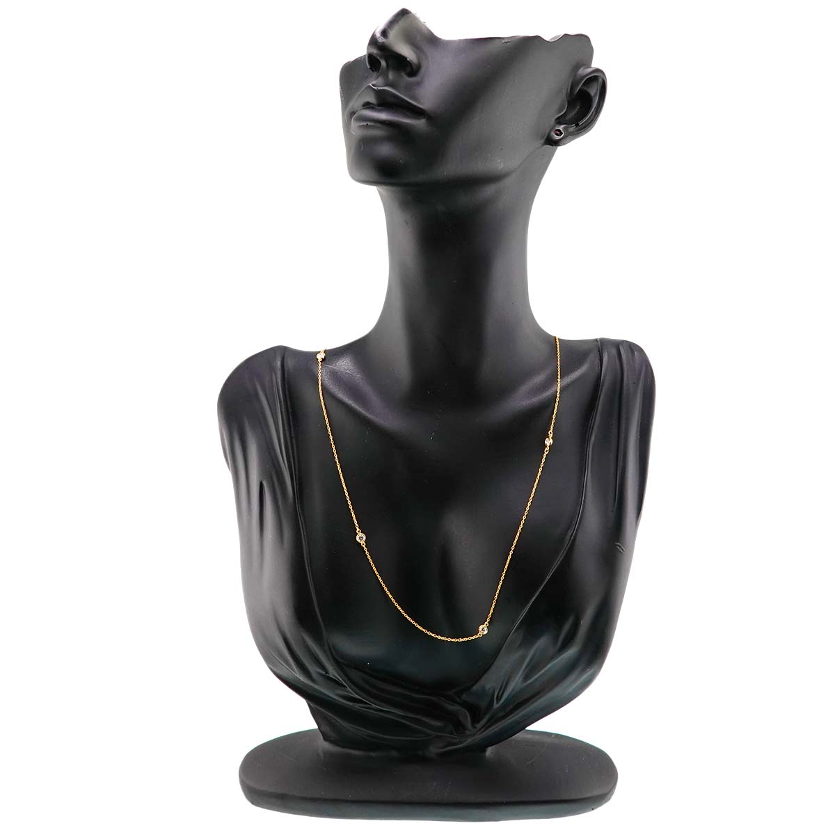 By The Yard Diamond 5P Necklace 18K YG 750