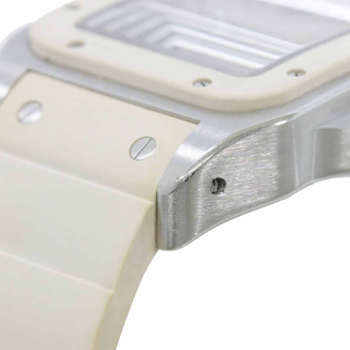 Santos 100MM W20122U2 Automatic White Dial Boys Watch