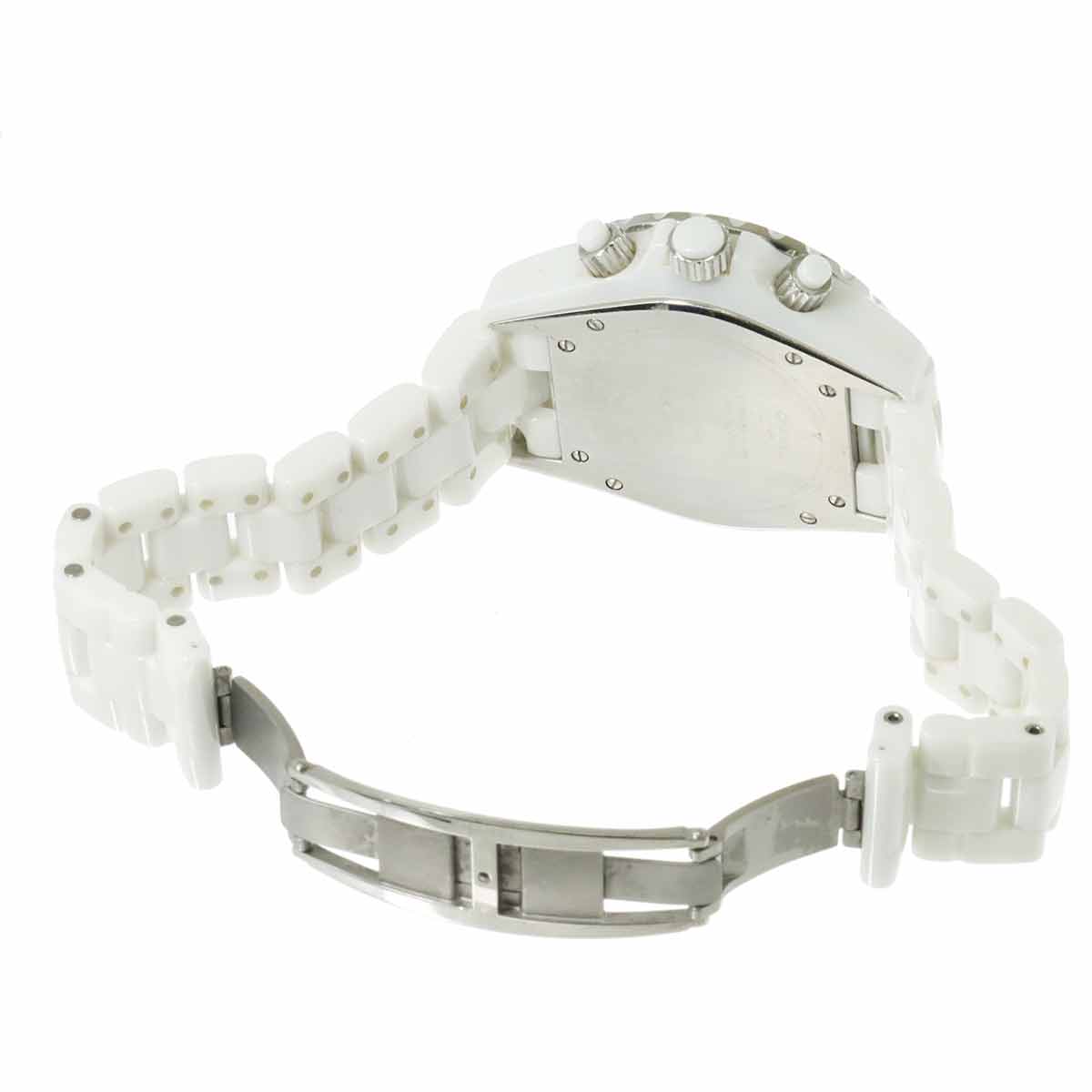 J12 41mm H1008 Date Bezel Diamond Automatic White Dial Mens