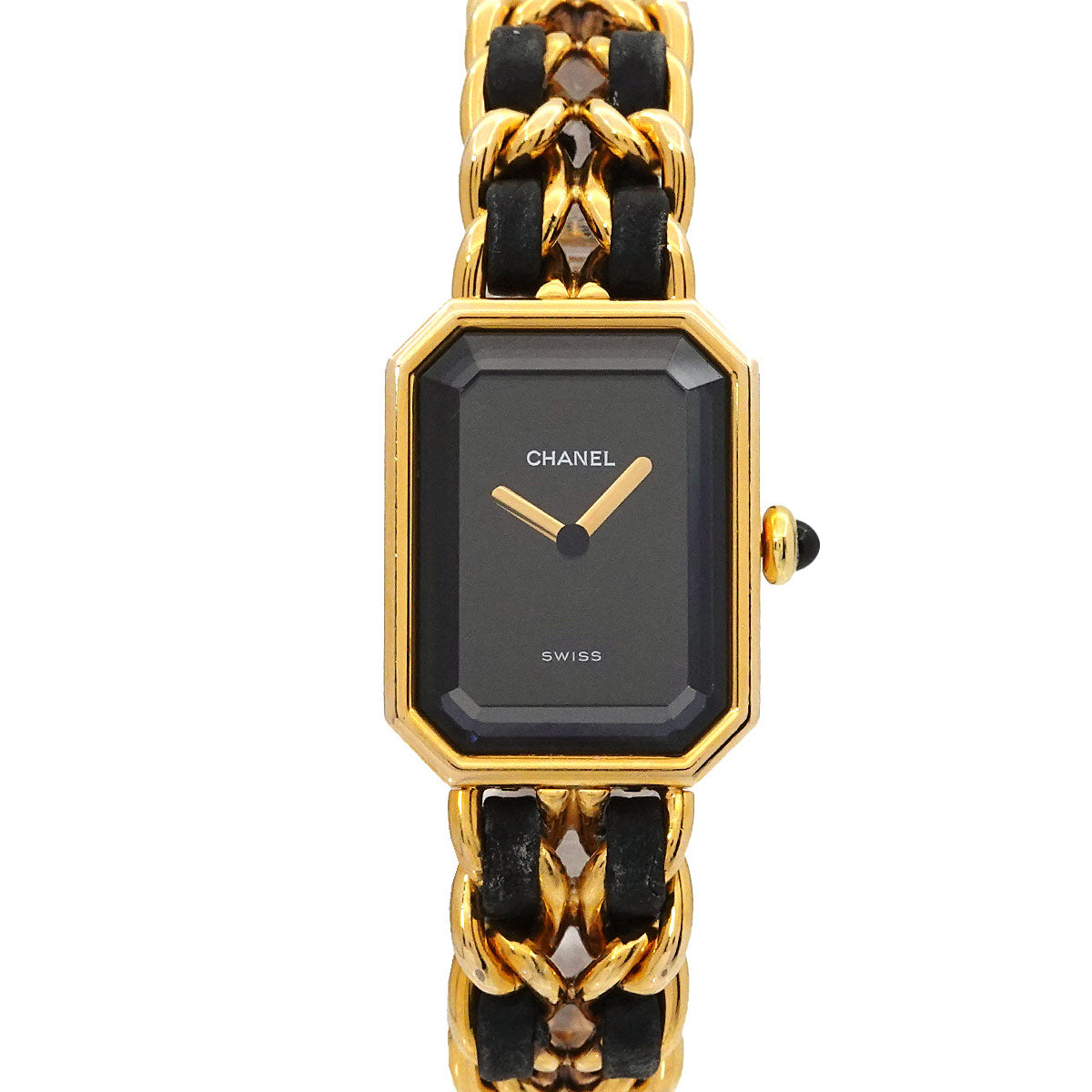 Premiere Size M H0001 Vintage Quartz Black Dial Ladies Watch