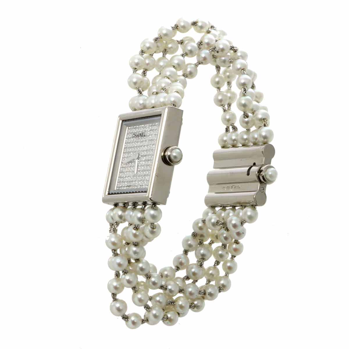 Mademoiselle H1434 750 White Gold Diamond Ledies Watch