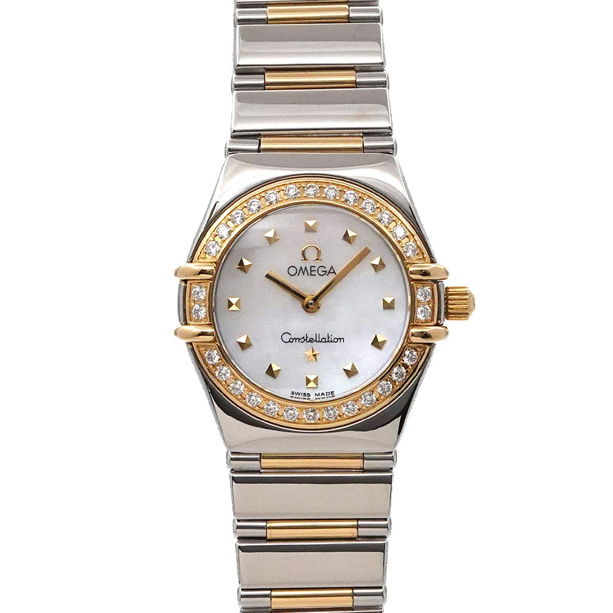 Constellation My Choice 1365.71 Diamond Bezel YG White Shell