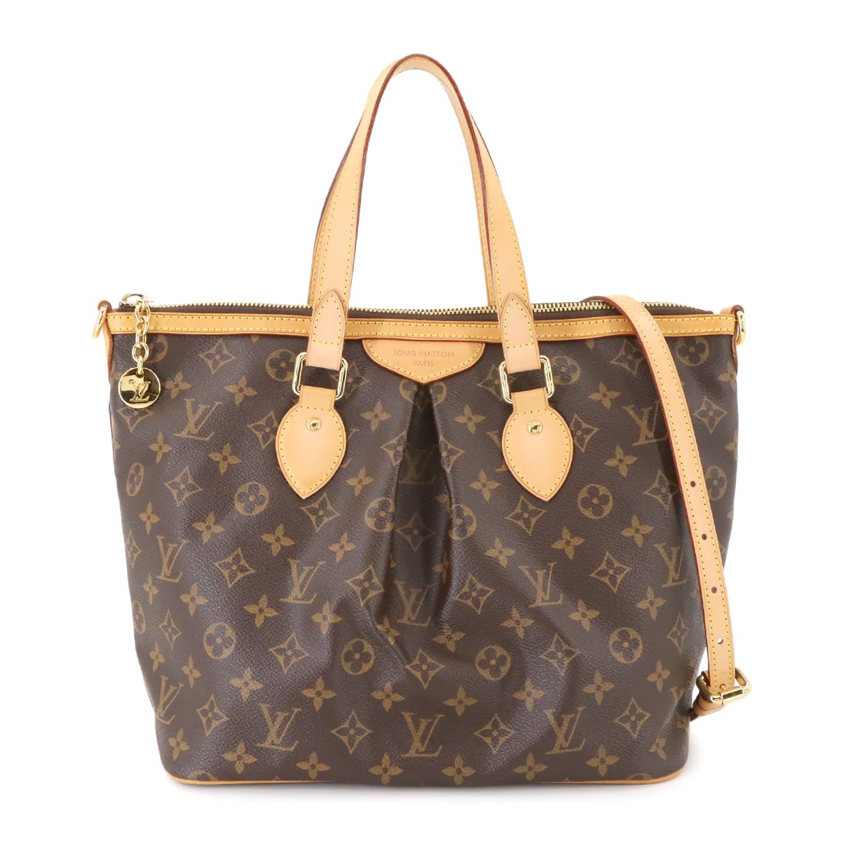 Monogram Palermo PM 2way Tote Shoulder Bag Brown M40145