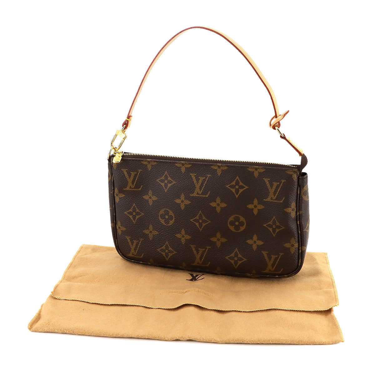 Monogram Pochette Accessoires Hand Bag Pouch Brown M51980