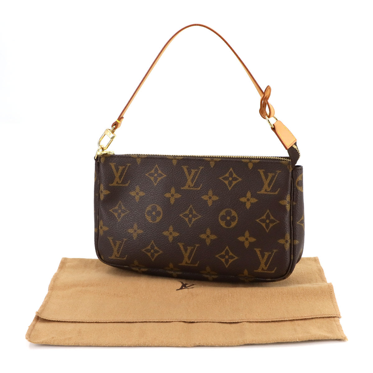 Monogram Pochette Accessoires Hand Bag Pouch Brown M51980