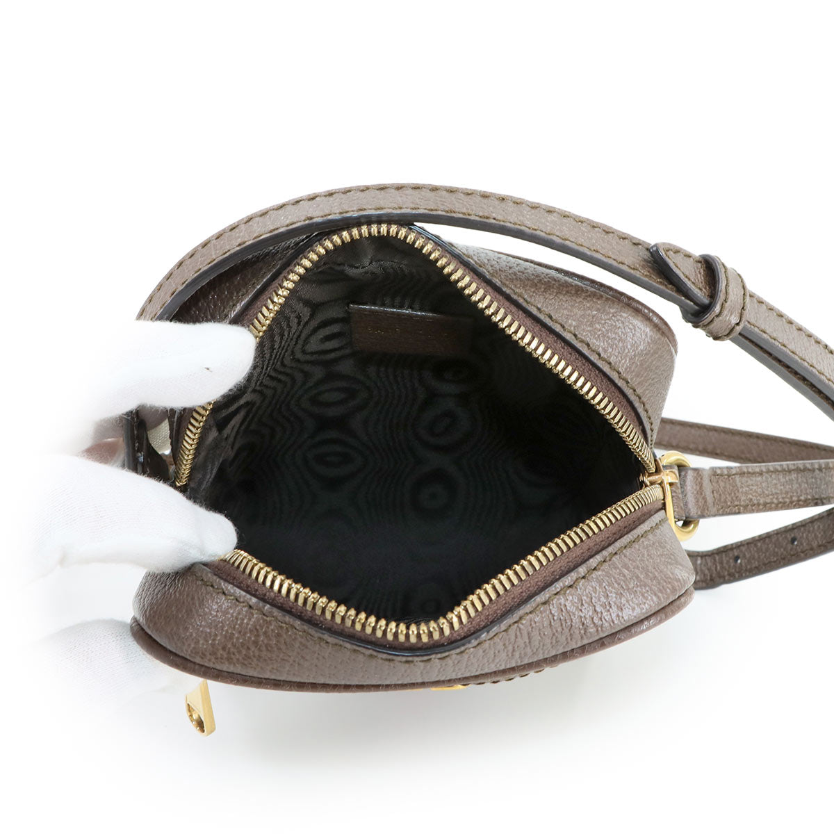 GUCCI Hacker Shoulder Bag PVC Leather Beige 680129