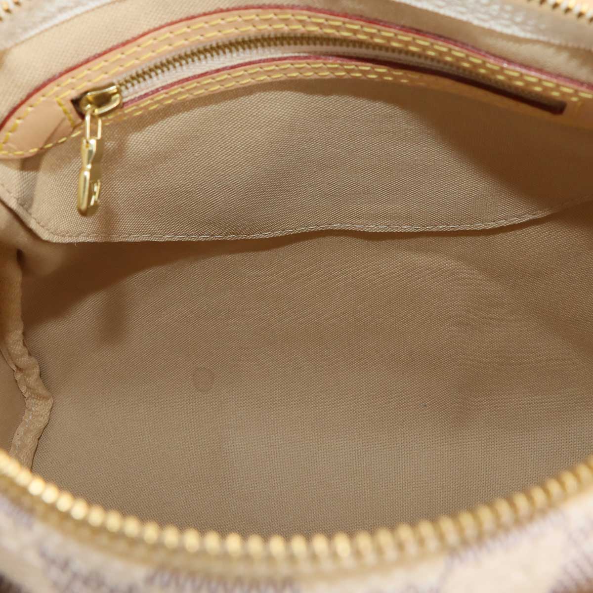 LOUIS VUITTON Damier Azur Speedy 25 Hand Bag N41371 White Purse