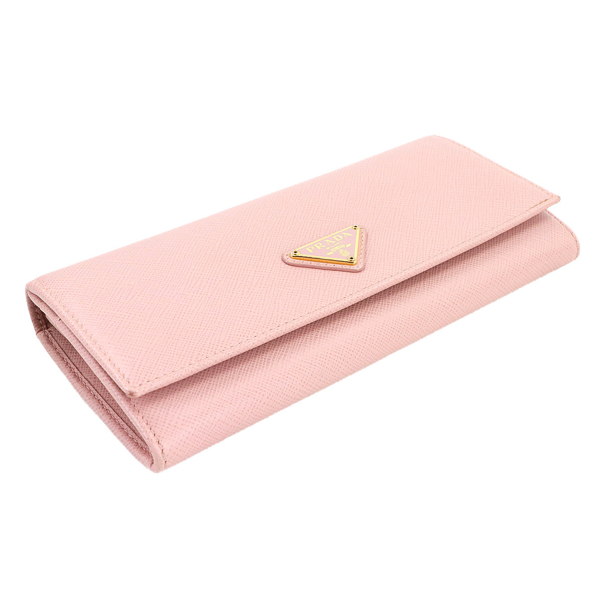 Saffiano Long Wallet Leather Pink 1MH132 Purse Logos