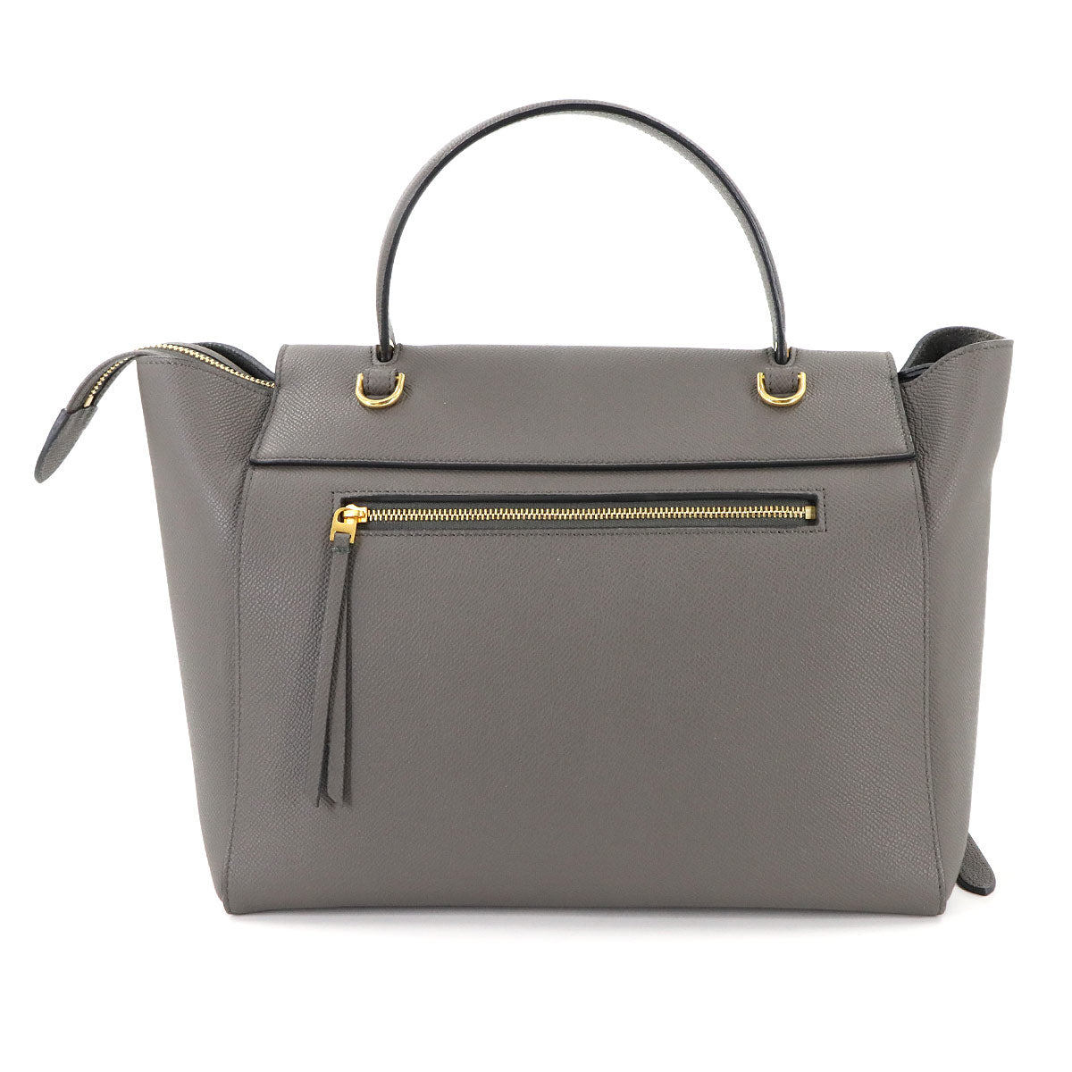 Belt Bag Mini 2way Hand Shoulder Bag Leather Gray 176103 Purse