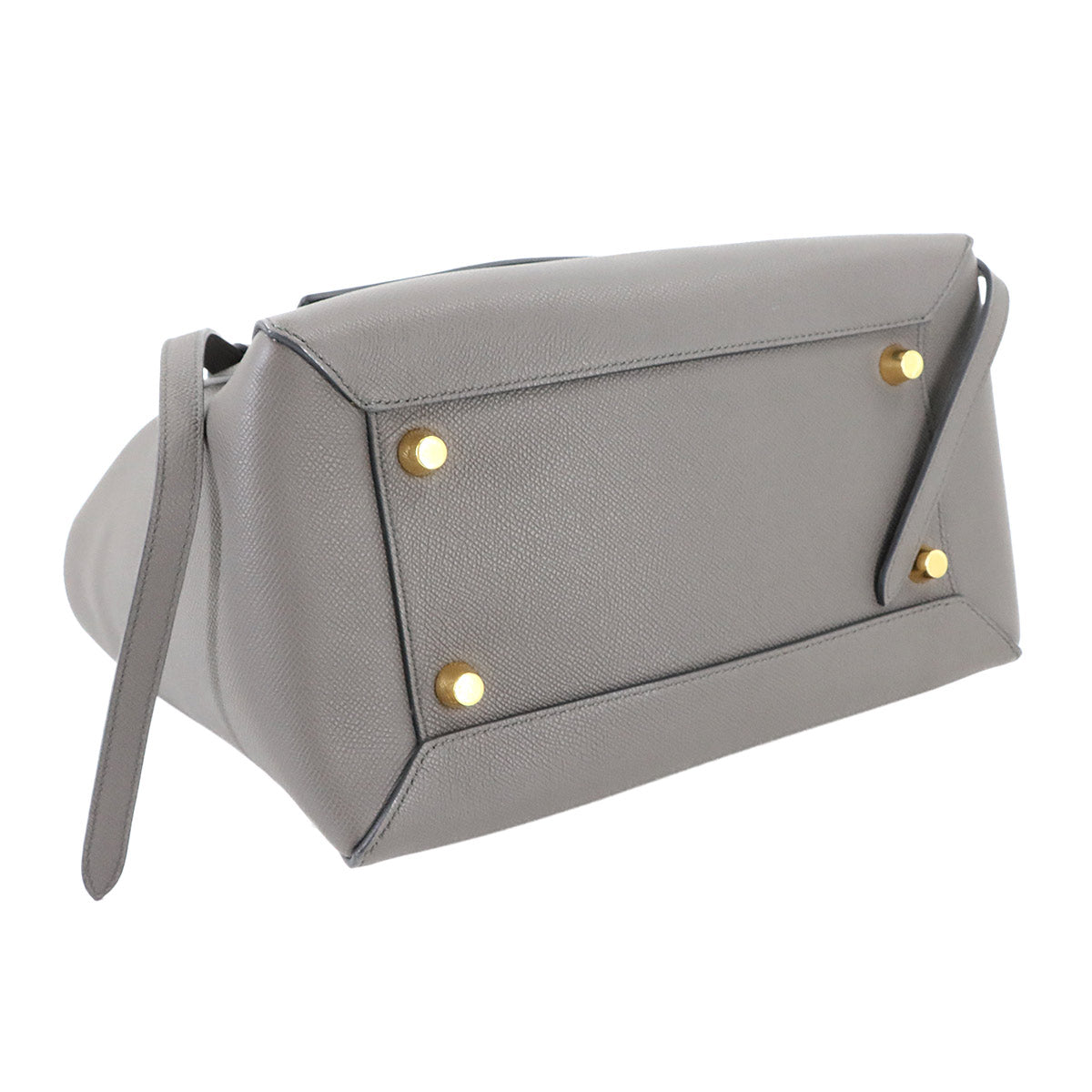 Belt Bag Mini 2way Hand Shoulder Bag Leather Gray 176103 Purse