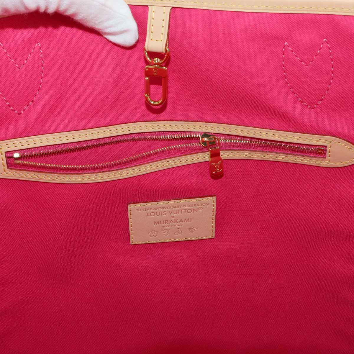 LOUIS VUITTON Monogram LVxYK Painted Dots Neverfull MM Tote Bag M46381