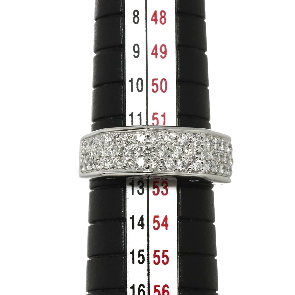 Diamond 0.90ct Ring 18K K18 WG White Gold size5.75-6(US)