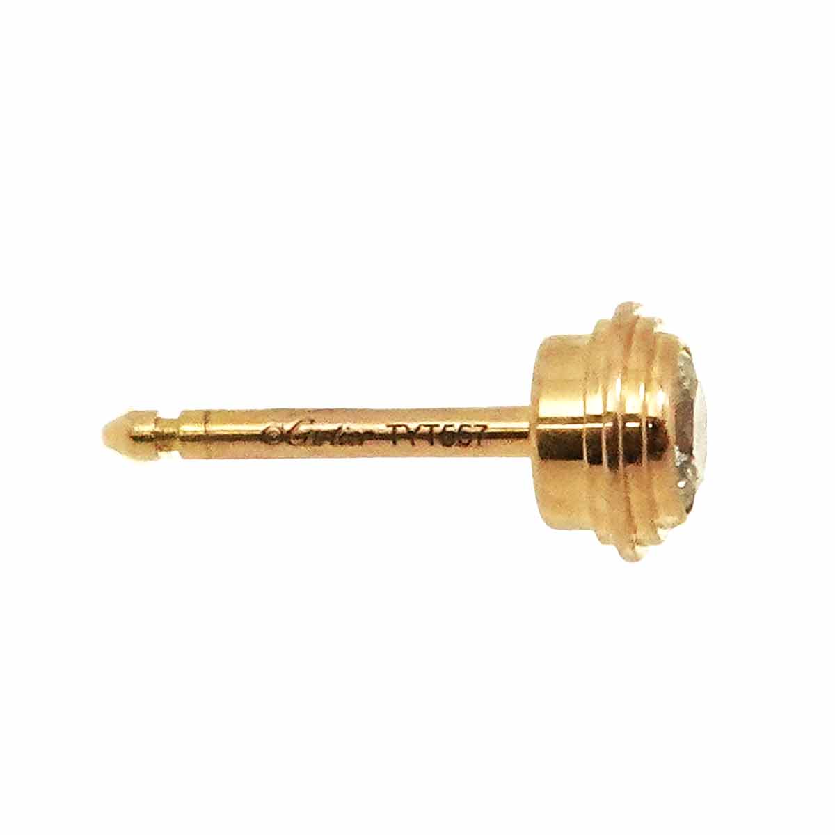 Damour Diamond Earring Pierced MM 18K PG 750