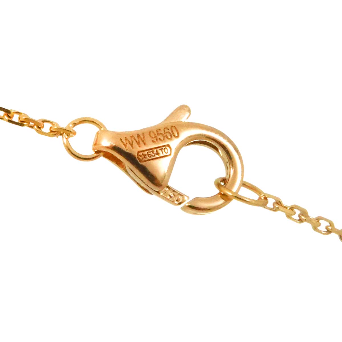 Trinity Diamond Necklace 18K YG WG PG 750