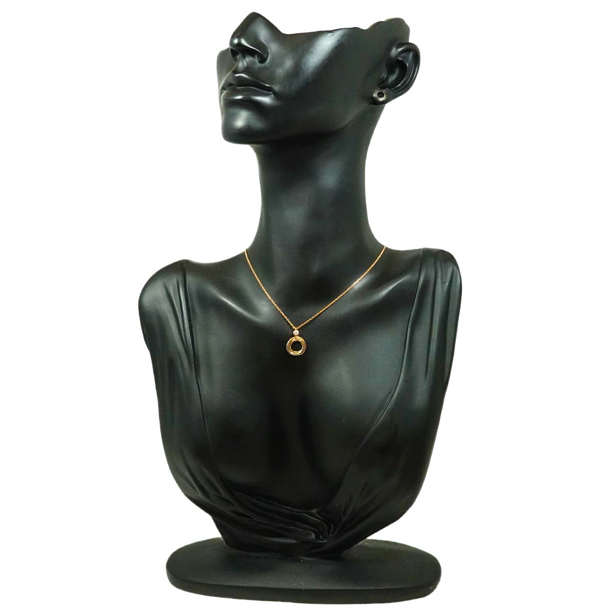 Trinity Diamond Necklace 18K YG WG PG 750