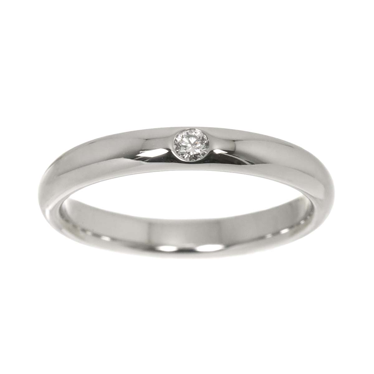 Diamond Ring Pt Platinum size6(US)