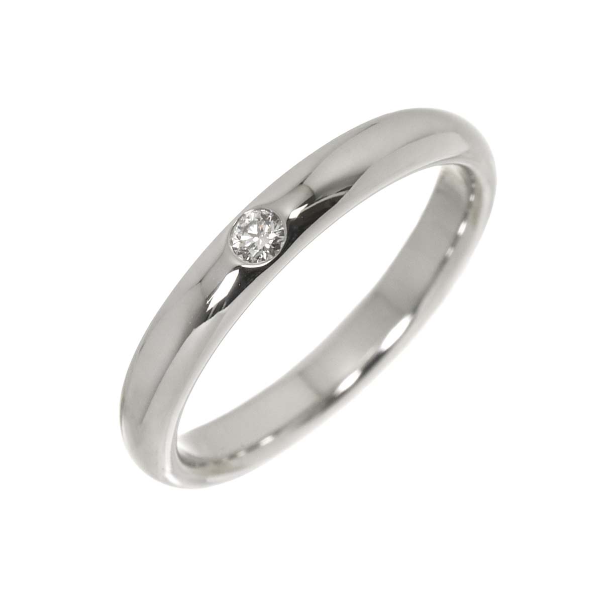 Diamond Ring Pt Platinum size6(US)