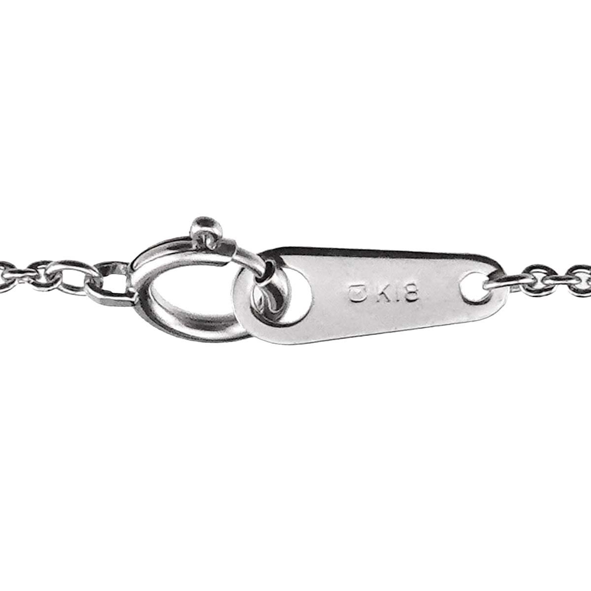 Akoya Pearl 4.5mm Diamond Necklace 18K WG 750