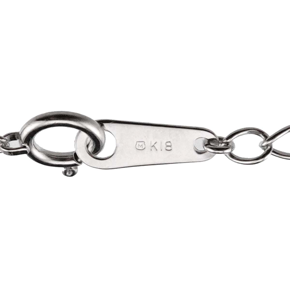 Diamond 0.17ct Necklace 18K White Gold 750