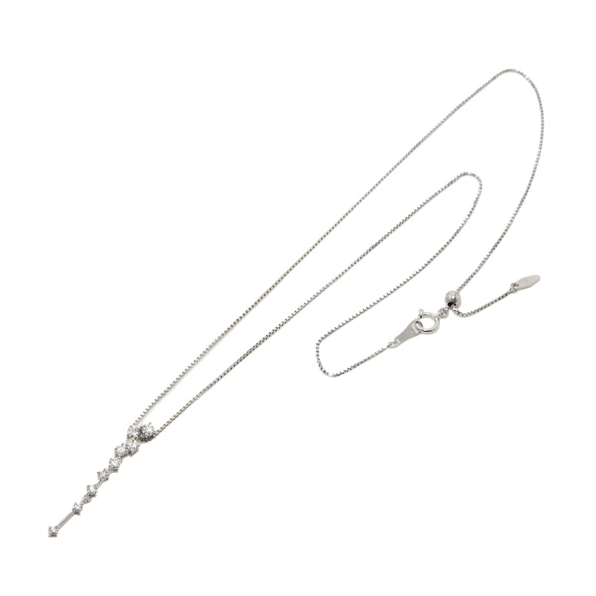 Diamond 0.36ct Necklace 18K WG White Gold 750