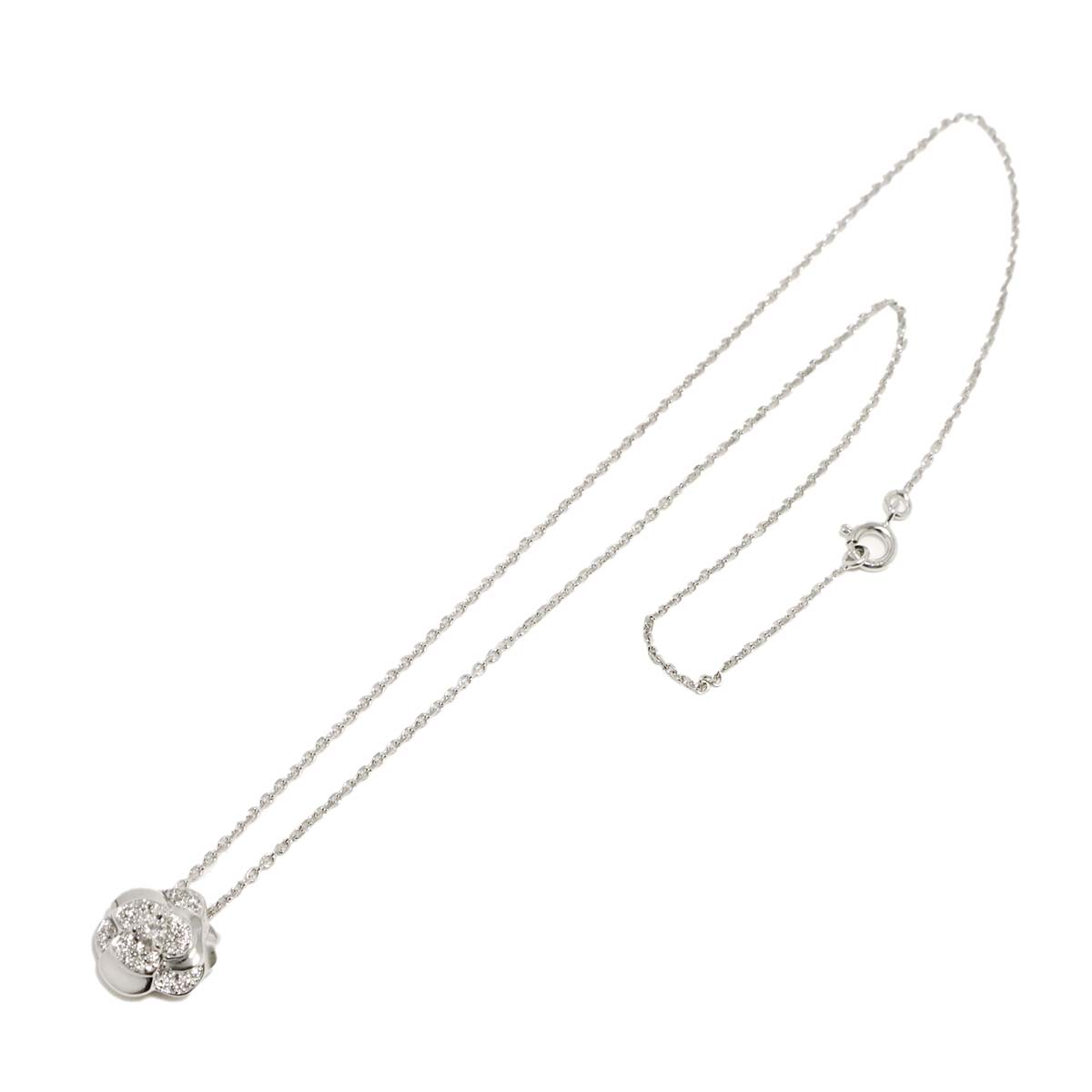 Camelia Necklace Diamond 18K White Gold 750