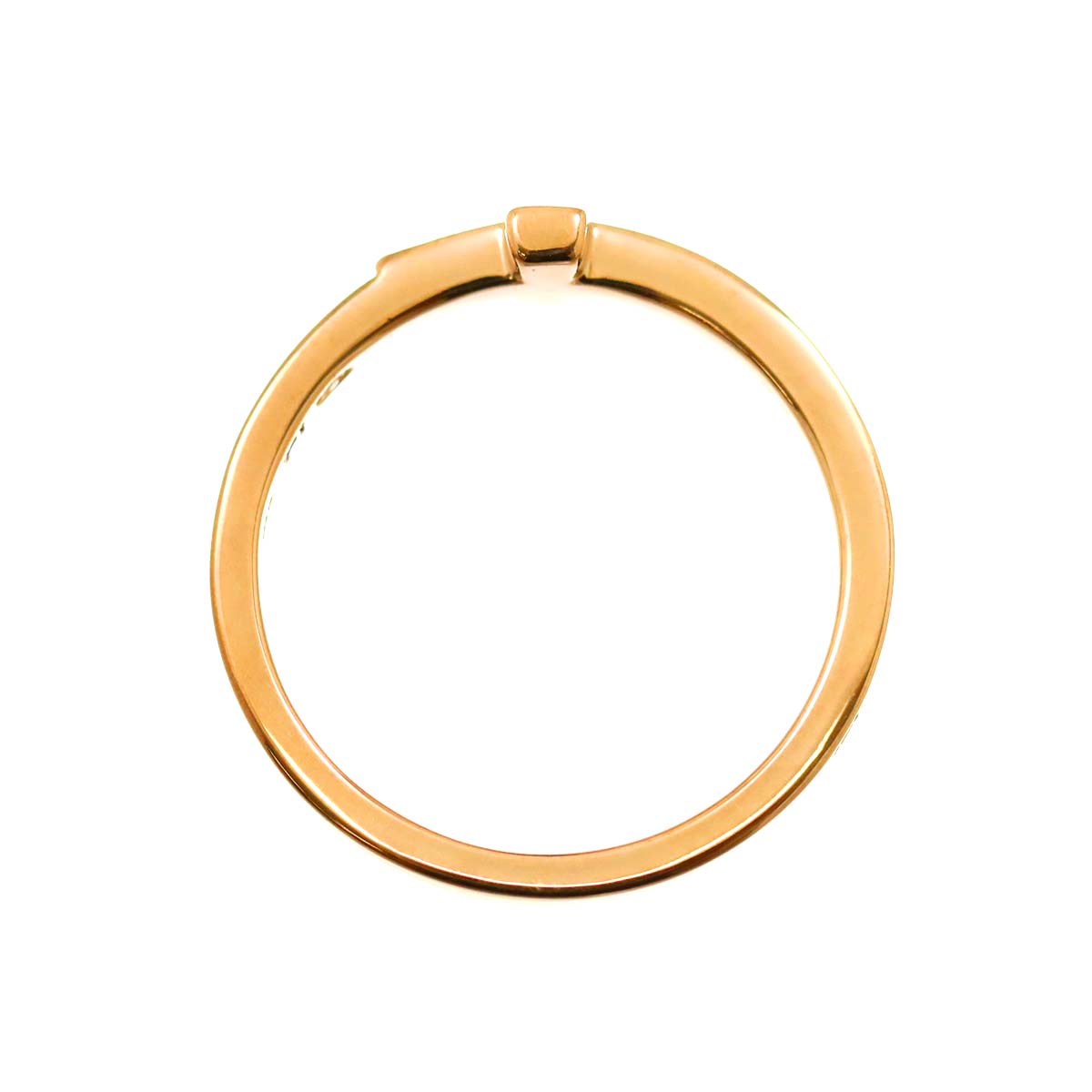 Diamond 0.20ct Ring 18K PG Pink Gold 750 Size6-6.25(US)