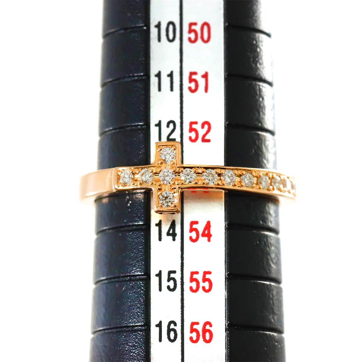 Diamond 0.20ct Ring 18K PG Pink Gold 750 Size6-6.25(US)