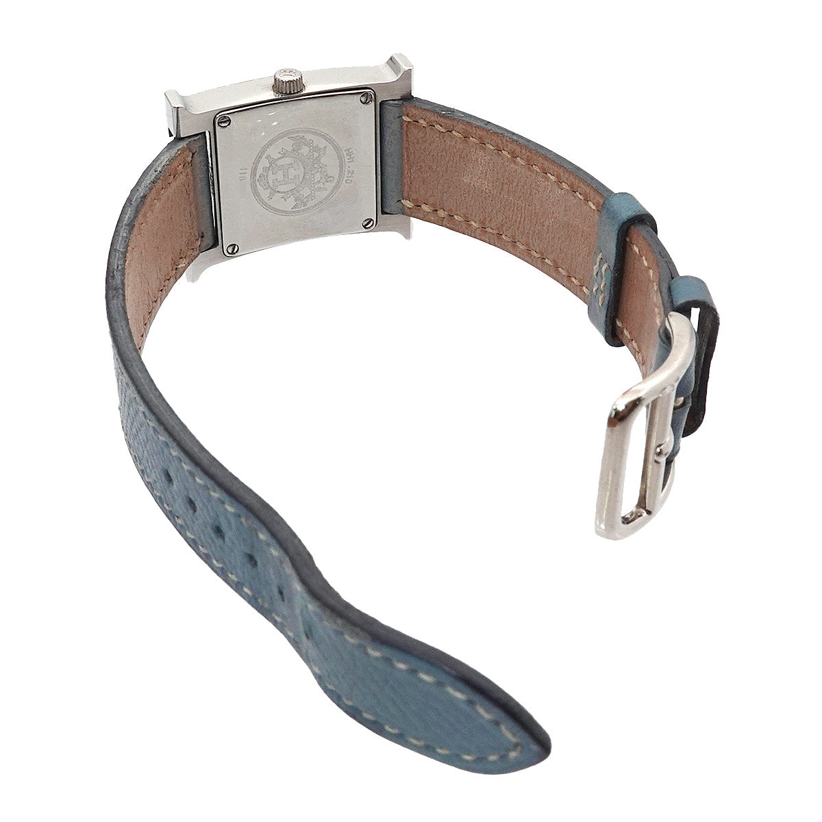 HERMES H Watch HH1.210 Quartz Blue Dial Ladies Watch