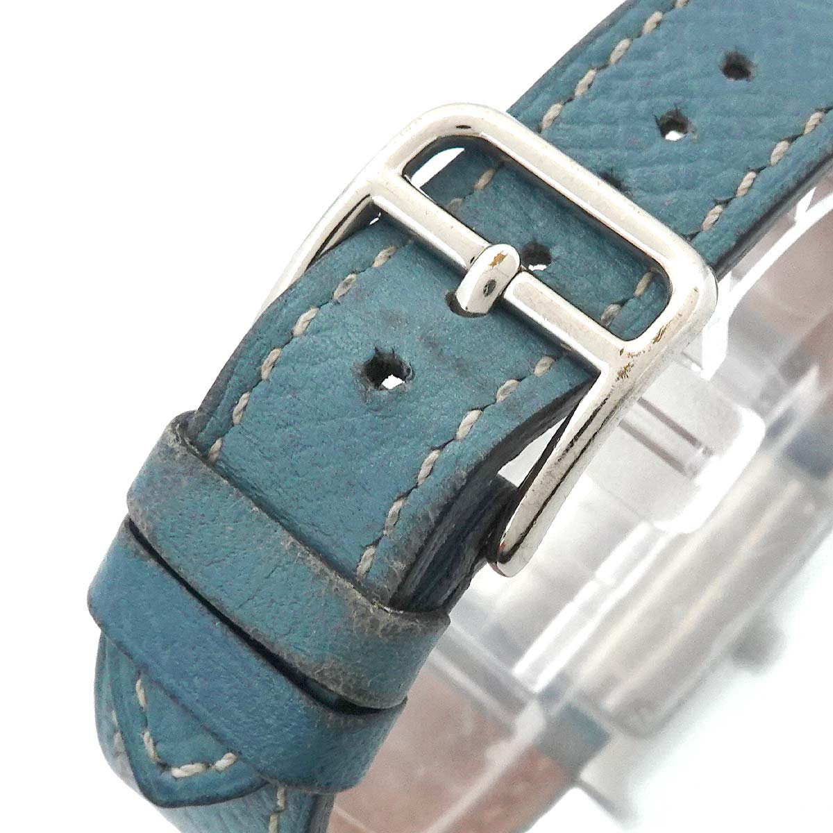 HERMES H Watch HH1.210 Quartz Blue Dial Ladies Watch