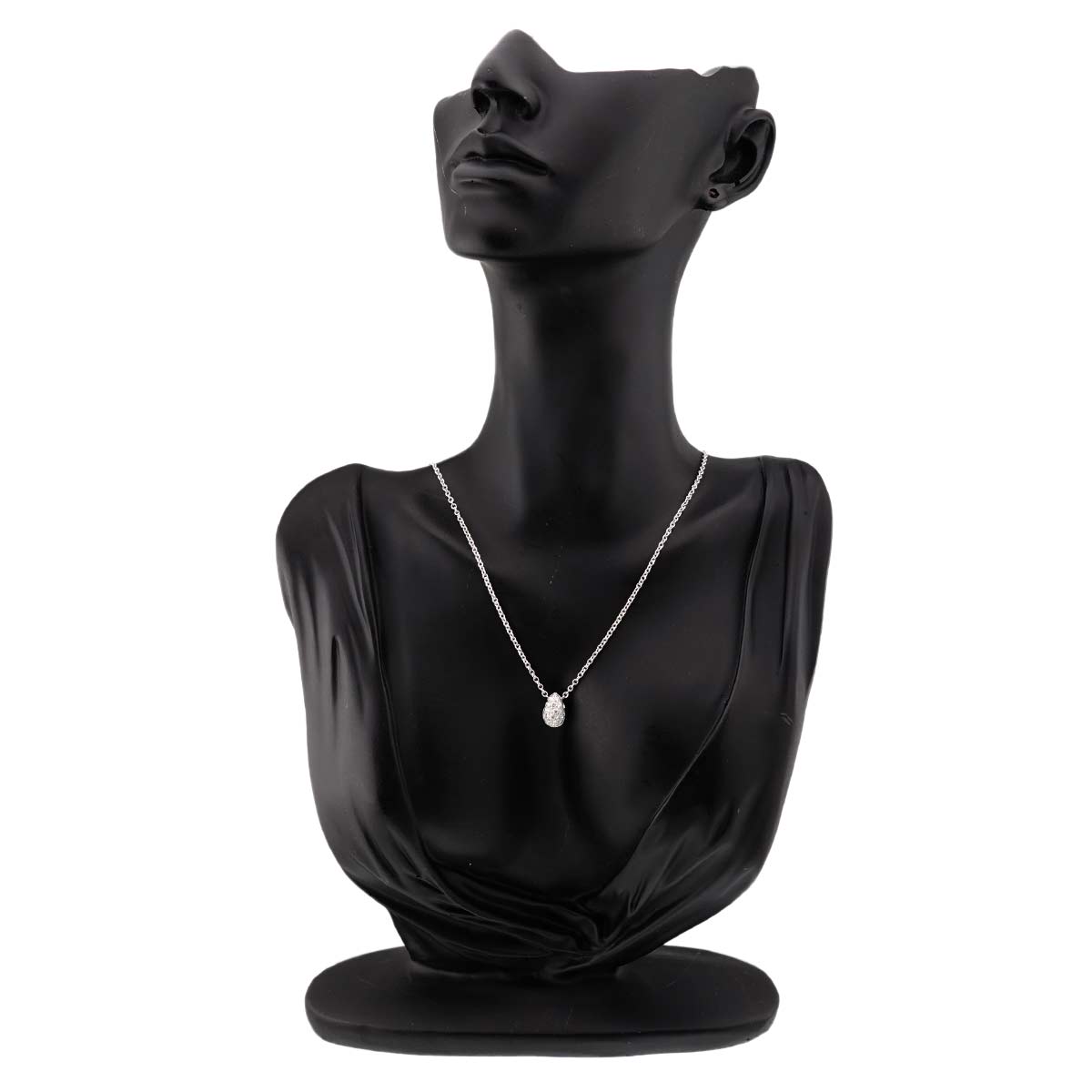 Diamond 0.32ct Necklace 18K White Gold 750