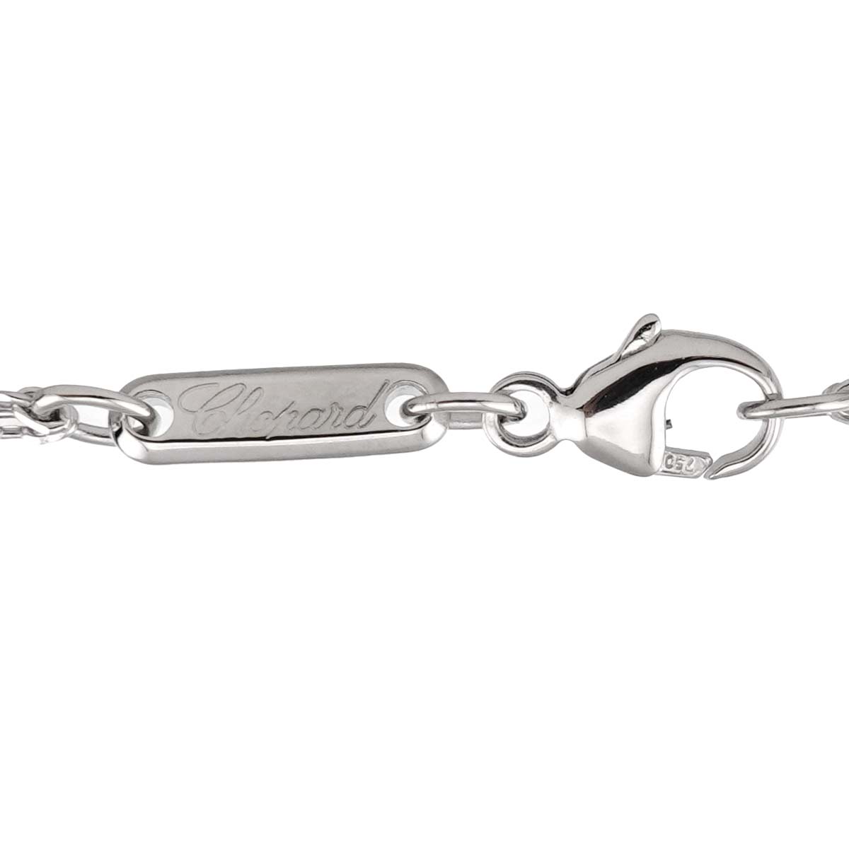 Happy Diamond Aquarius Necklace 18K White Gold 750
