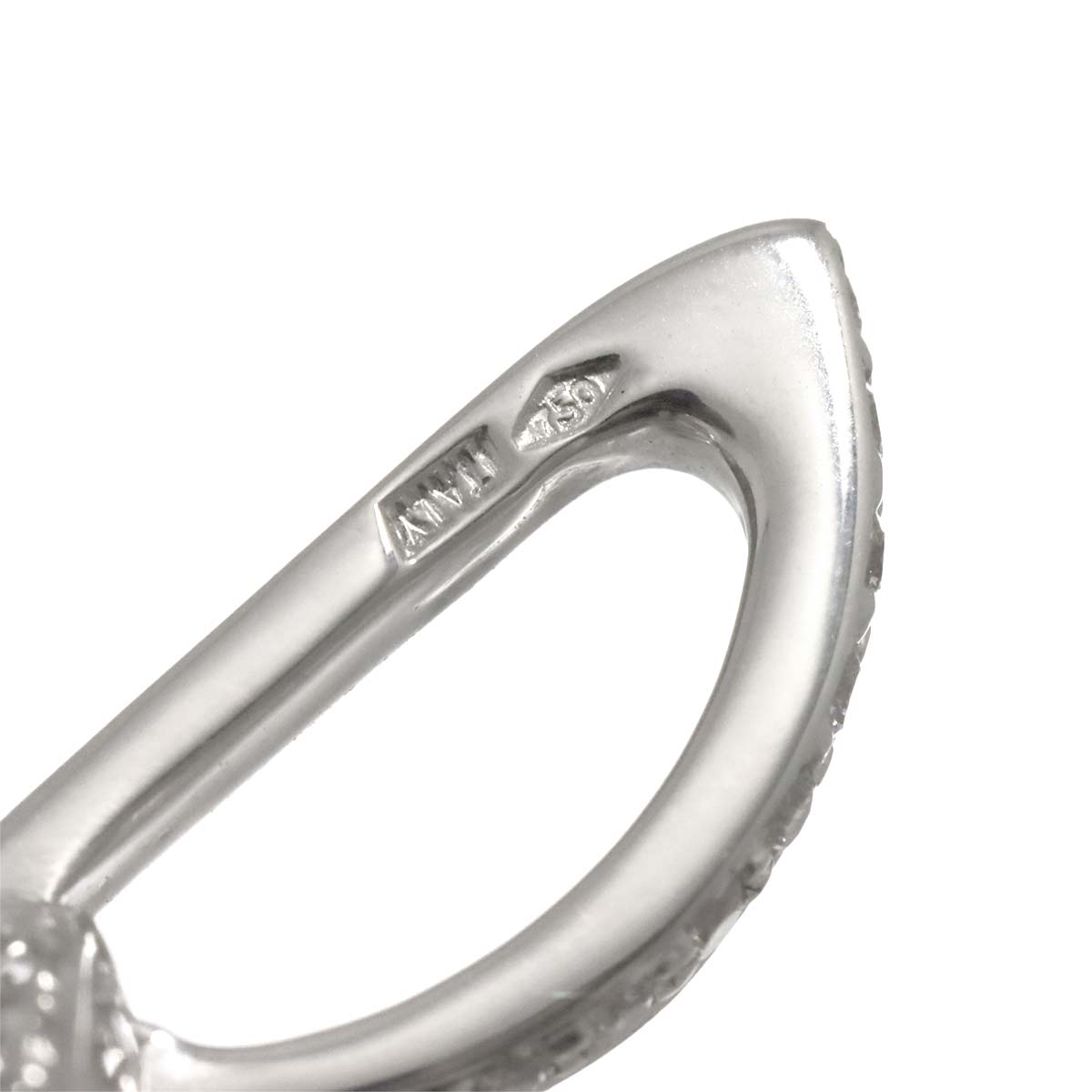 Diamond 2.64ct Pendant Top 18K K18 WG White Gold 750