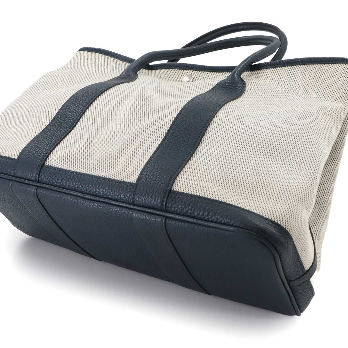 Garden Party PM Tote Bag Twill H Vache Country Ecru