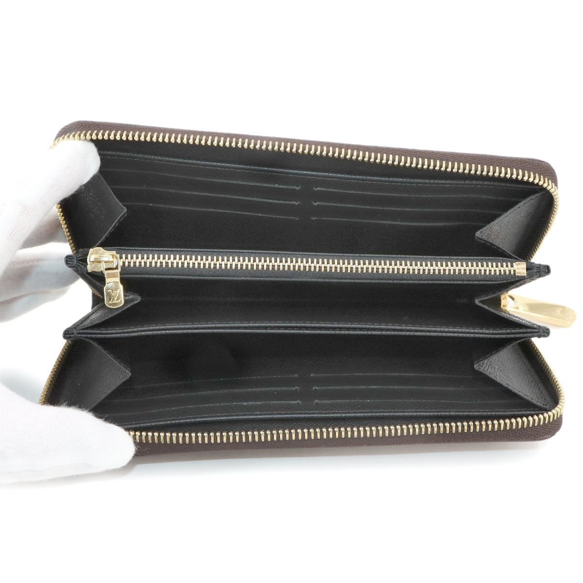 Giant Monogram Reverse Zippy Wallet Brown M69353 Purse