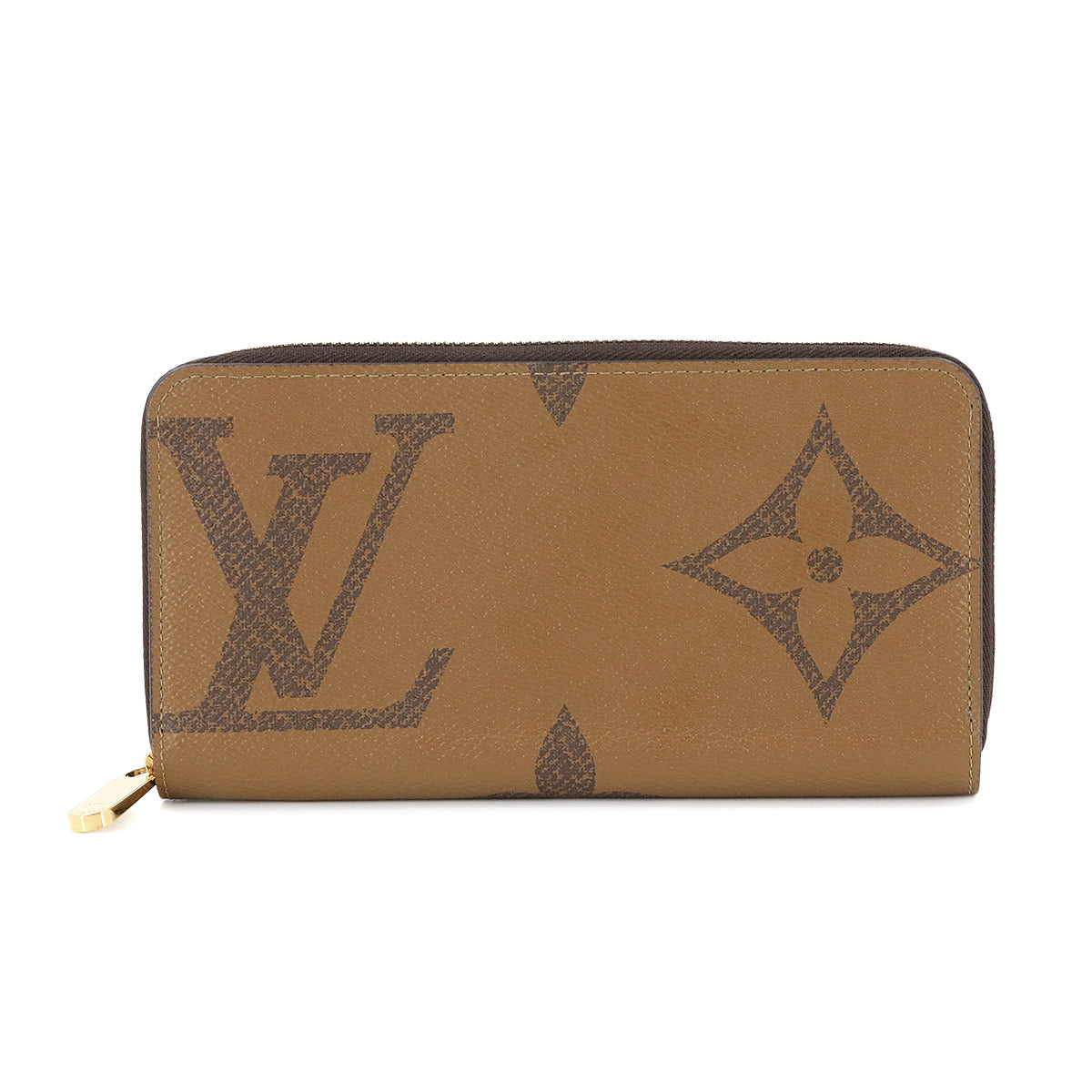 Giant Monogram Reverse Zippy Wallet Brown M69353 Purse