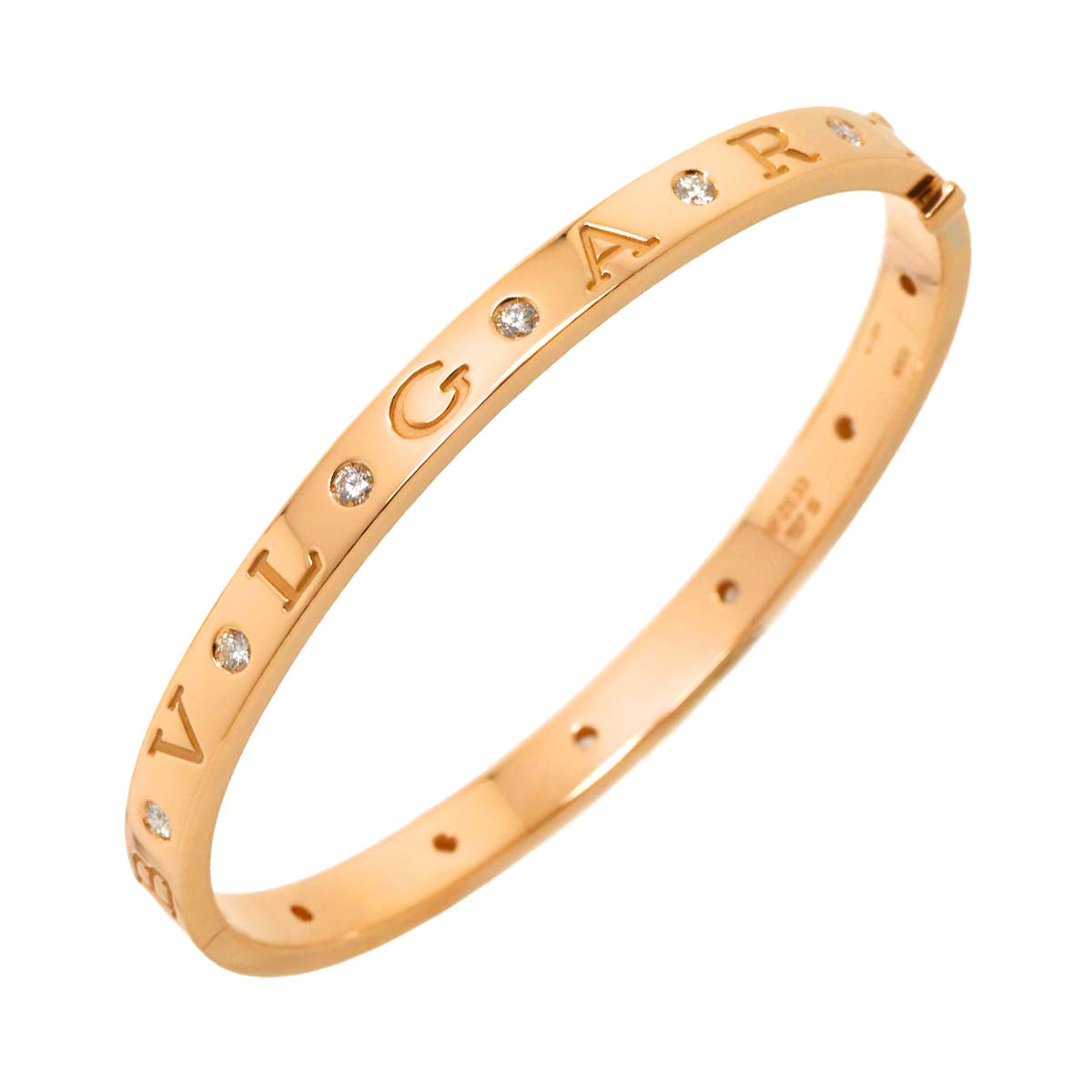 B-zero1 Diamond Bangle Bracelet 18K PG 750 size S