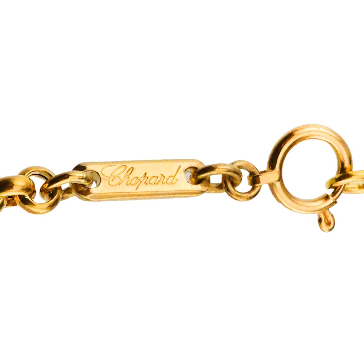 Happy Diamond clown motif Multi Stone Necklace 18K YG 750