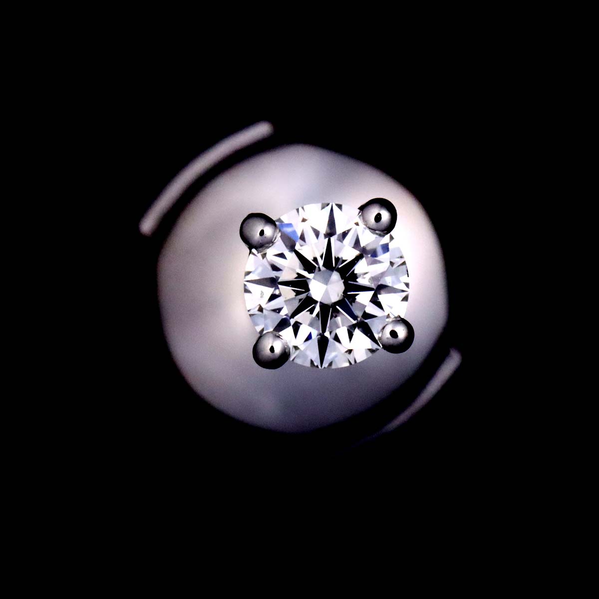 Diamond 0.18ctx2 I/VVS1/3EX Earrings Pierced Pt