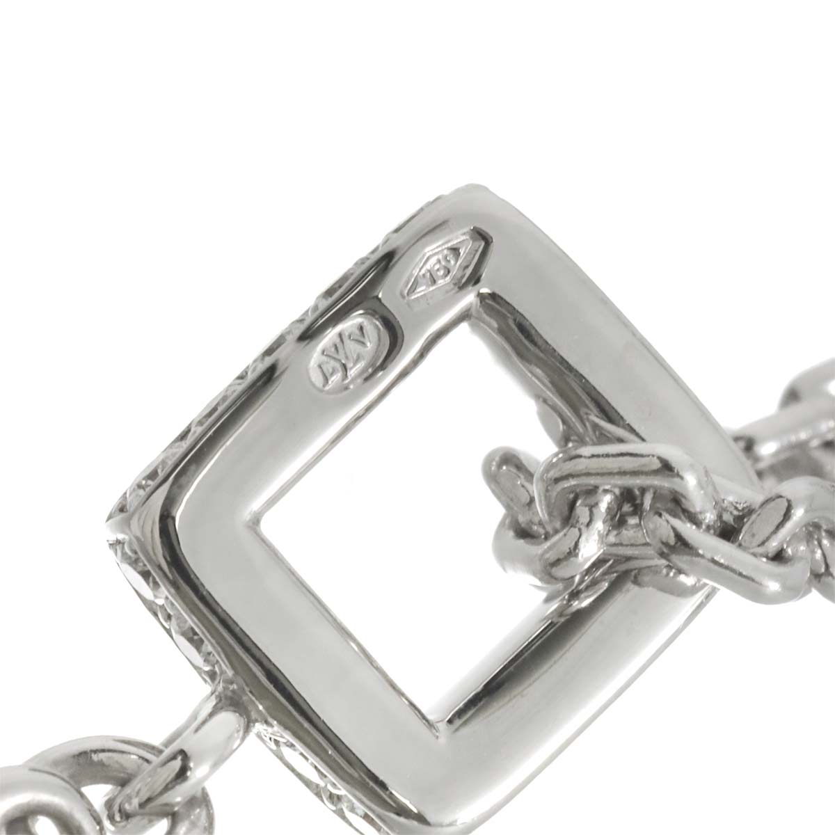 Pendentif LV Diamond Necklace 18K WG 750