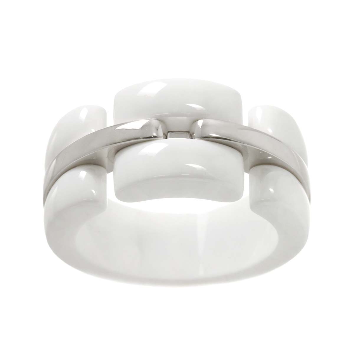 ULTRA Wide Ring Ceramic 18K WG 750 Size54 6.25-6.5(US)