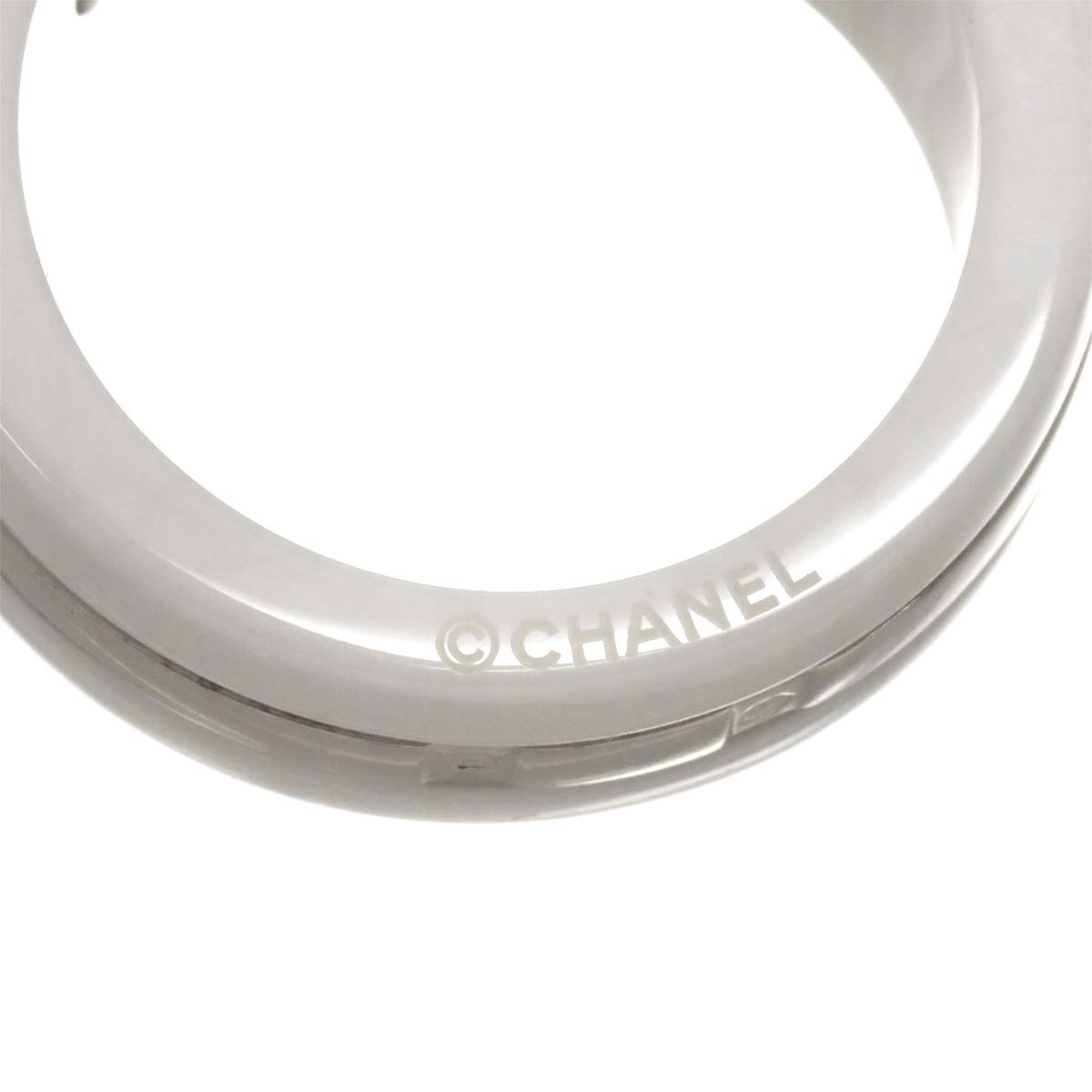 ULTRA Wide Ring Ceramic 18K WG 750 Size54 6.25-6.5(US)