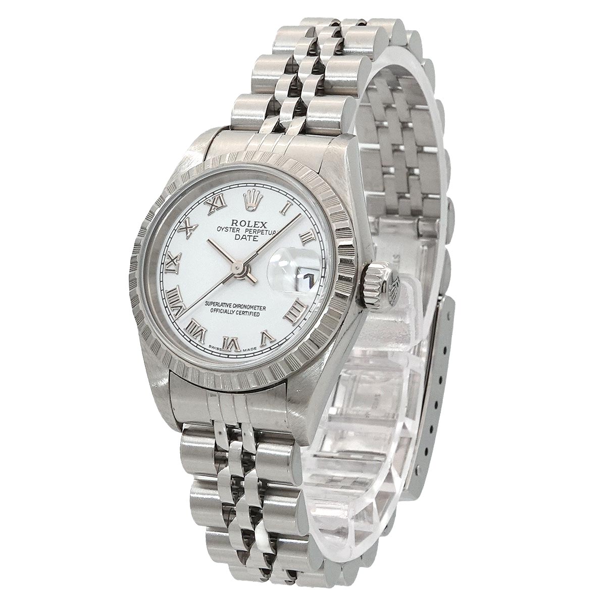 Oyster Perpetual Date 79240 Serial P White Dial Ladies Watch