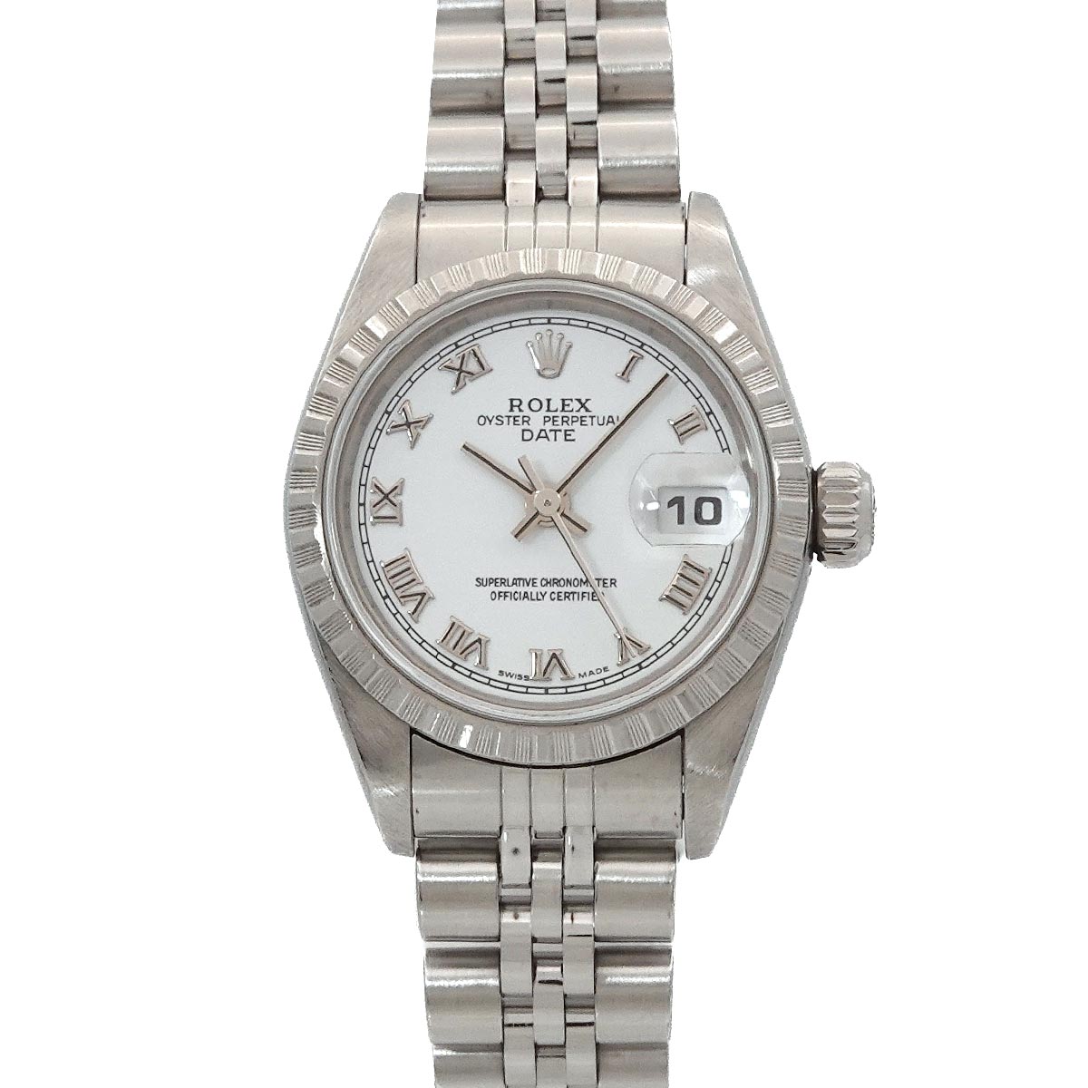 Oyster Perpetual Date 79240 Serial P White Dial Ladies Watch