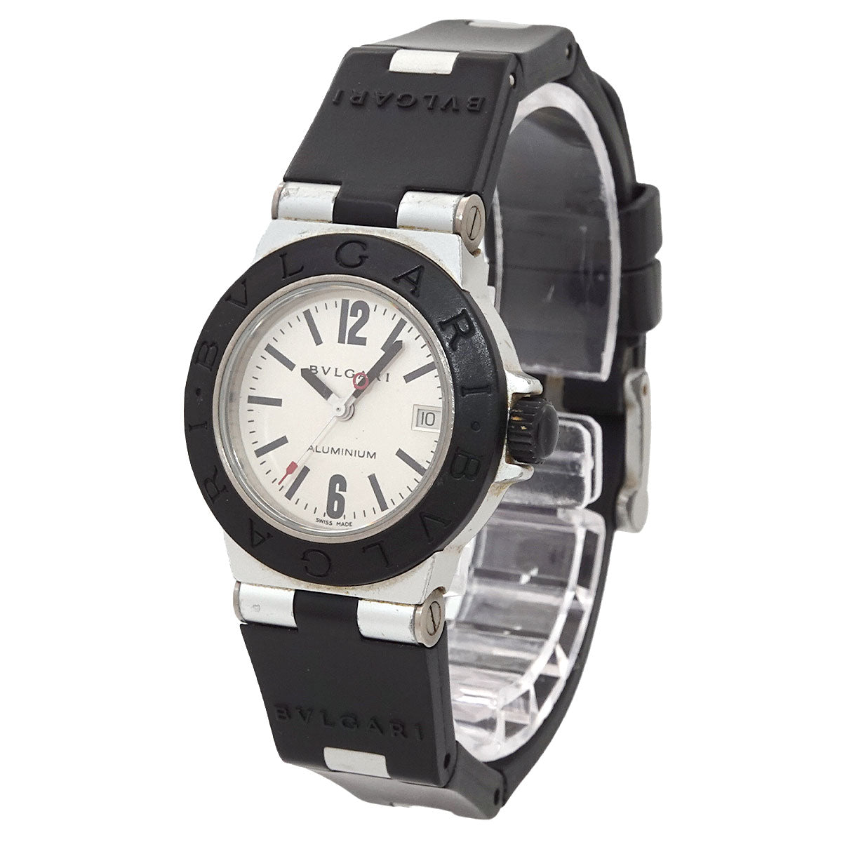 Aluminum AL29TA Date Quartz Silver Dial Ladies Watch