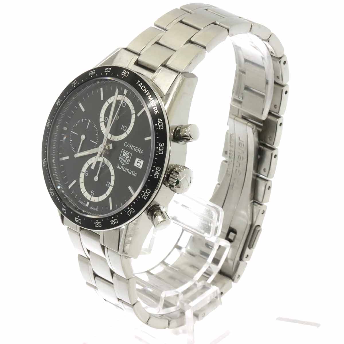 Carrera Chronograph CV2010 Automatic Black Dial Mens Watch