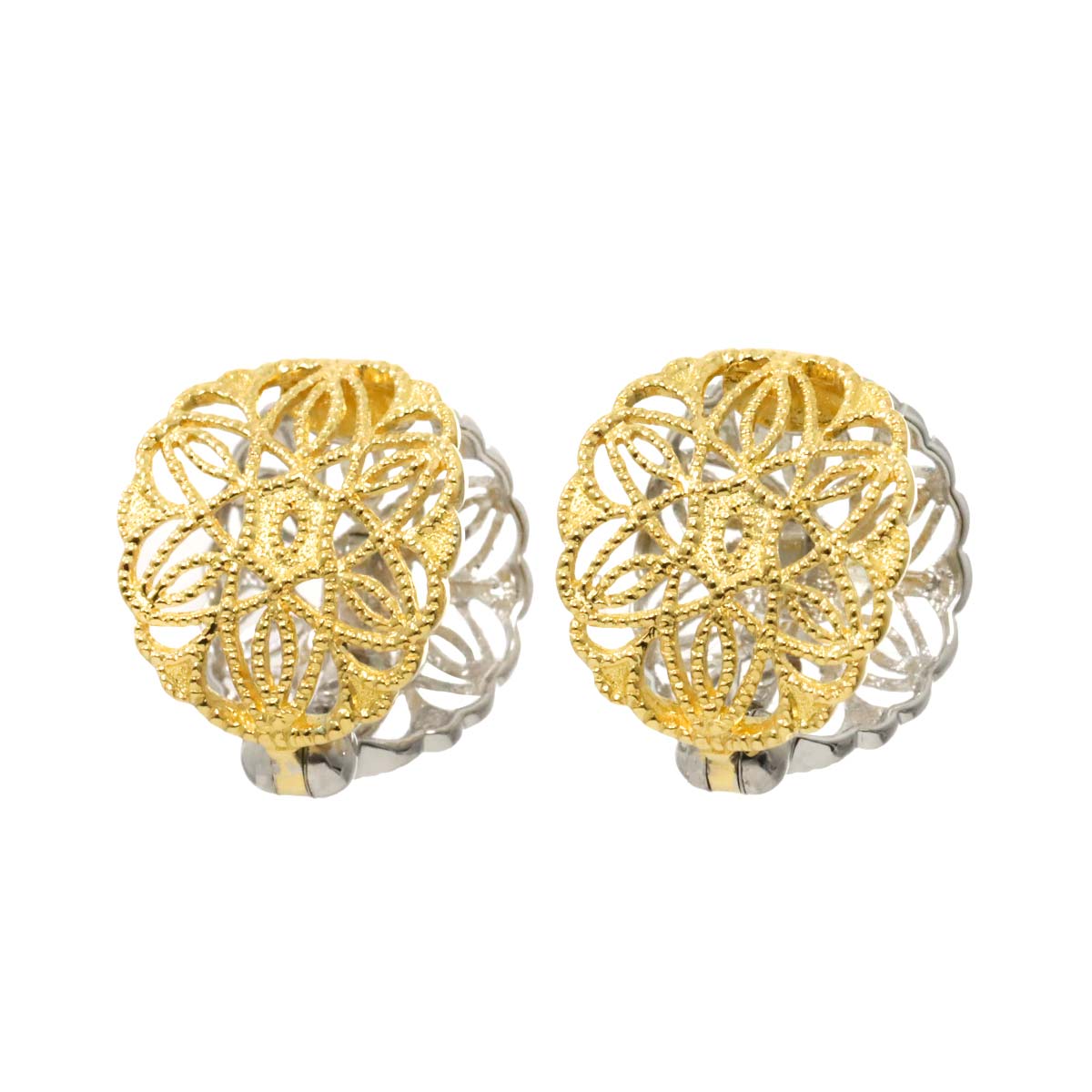Earrings Clip-on 18K 14K K18 K14 YG WG 750 585